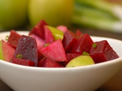 Salade de betteraves et pommes